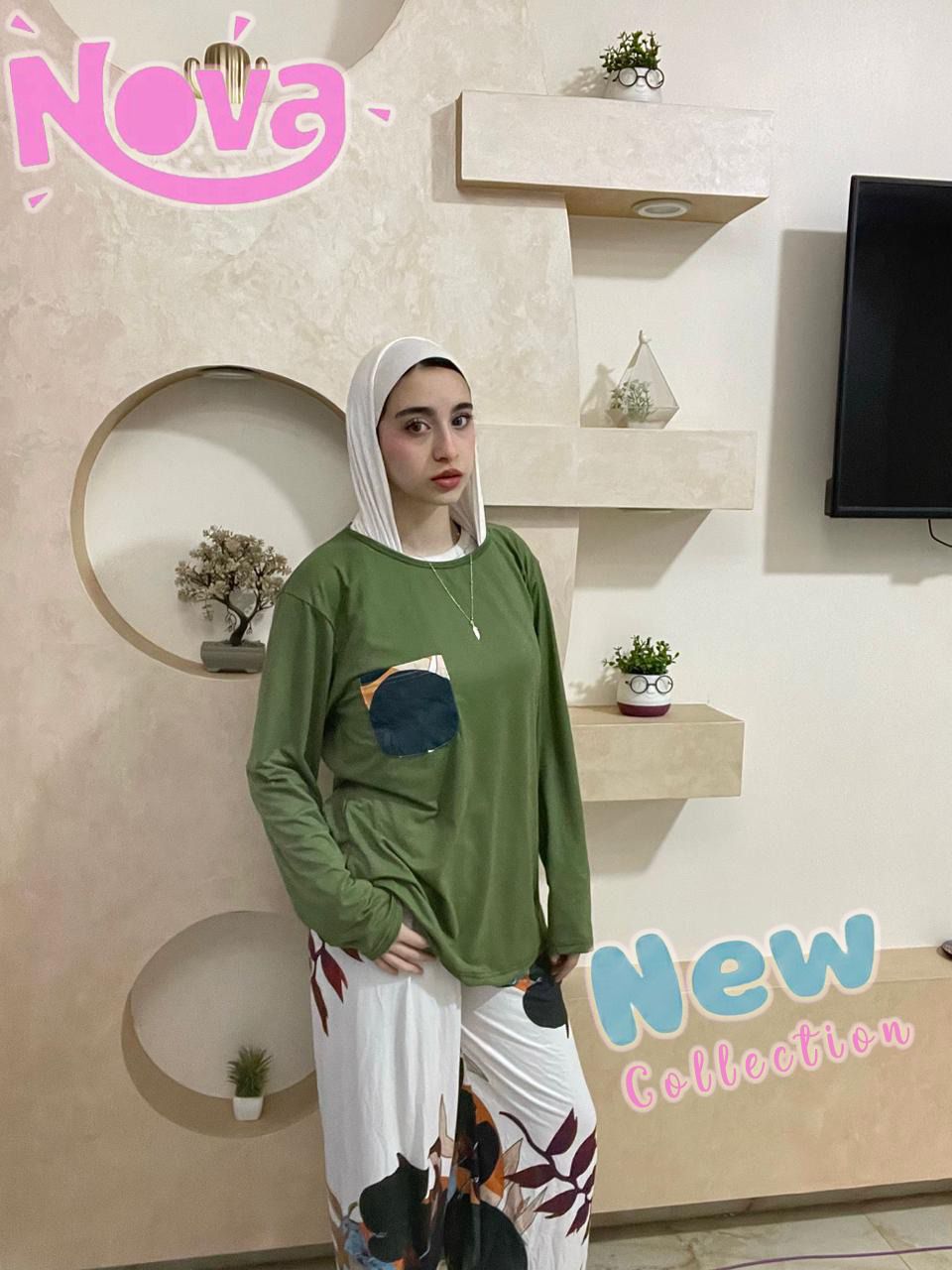 Round Pijama green 003