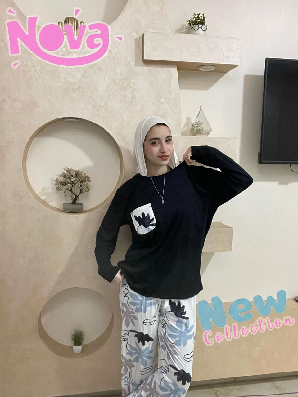 Round Pijama Black 001