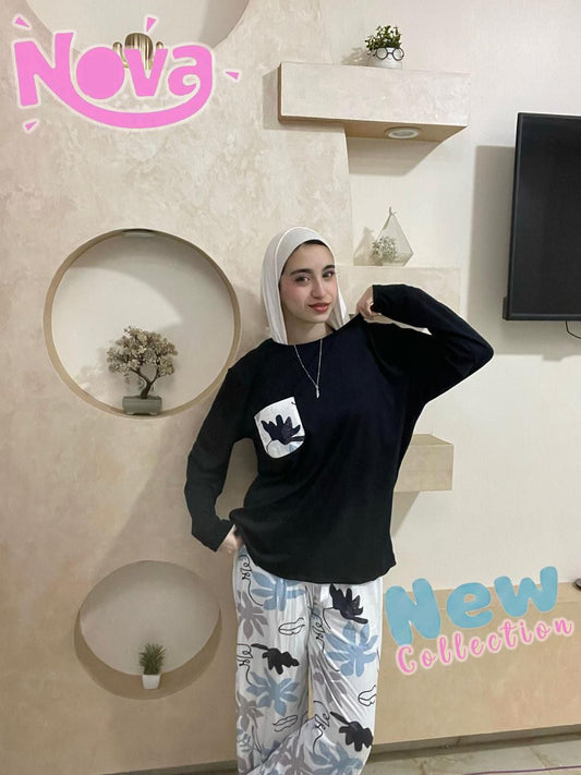 Round Pijama Black 001