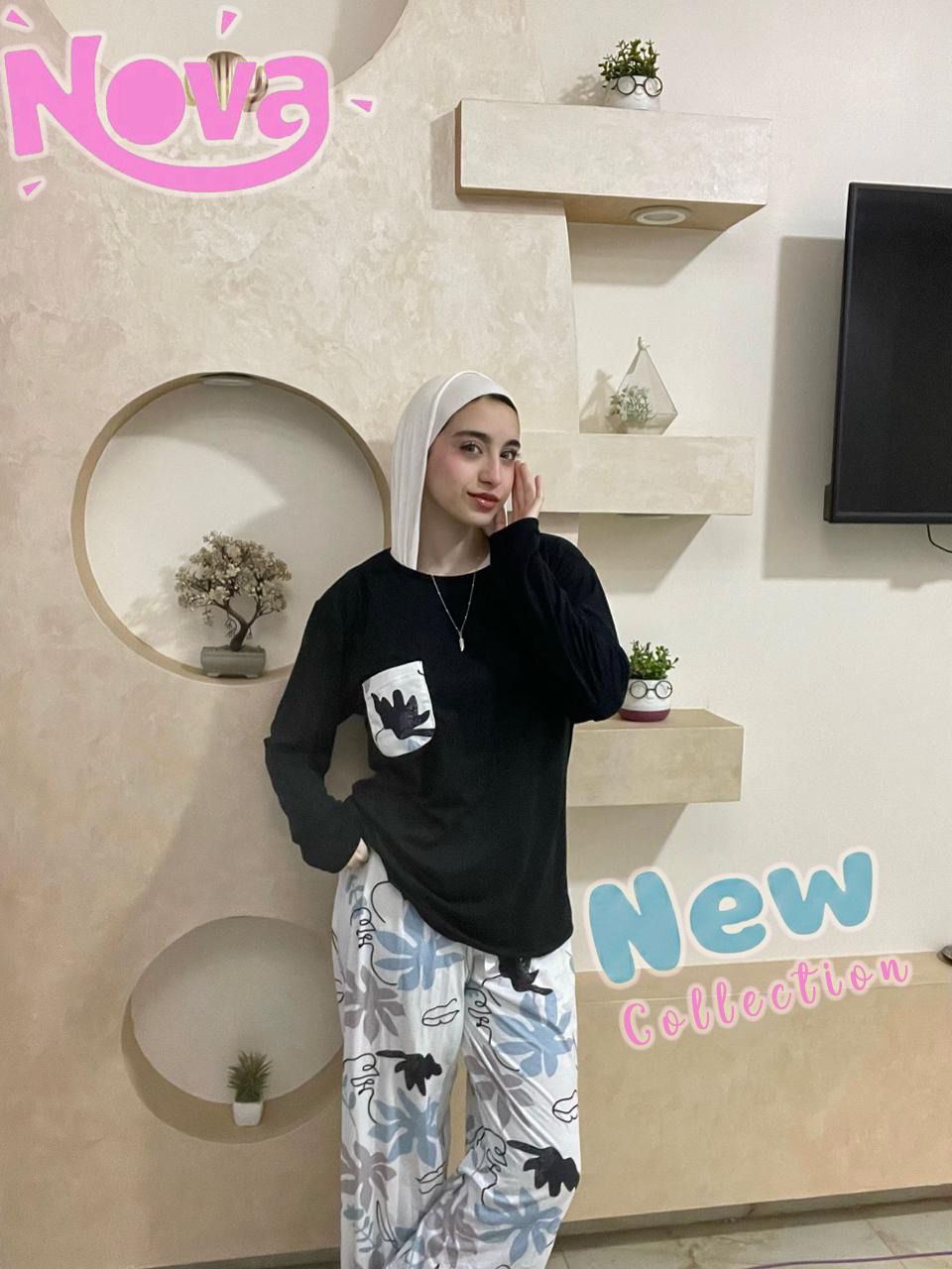 Round Pijama Black 001