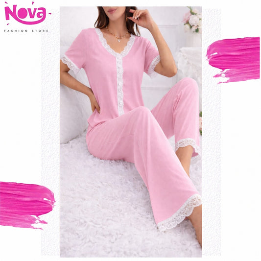 Dantel pajama rose - 005