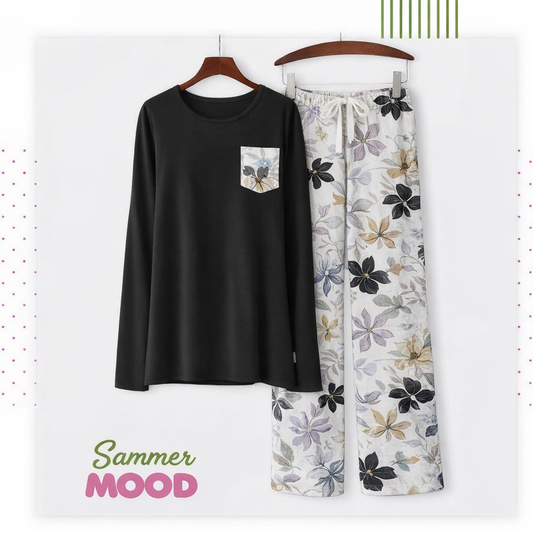 Round Pijama Black 001