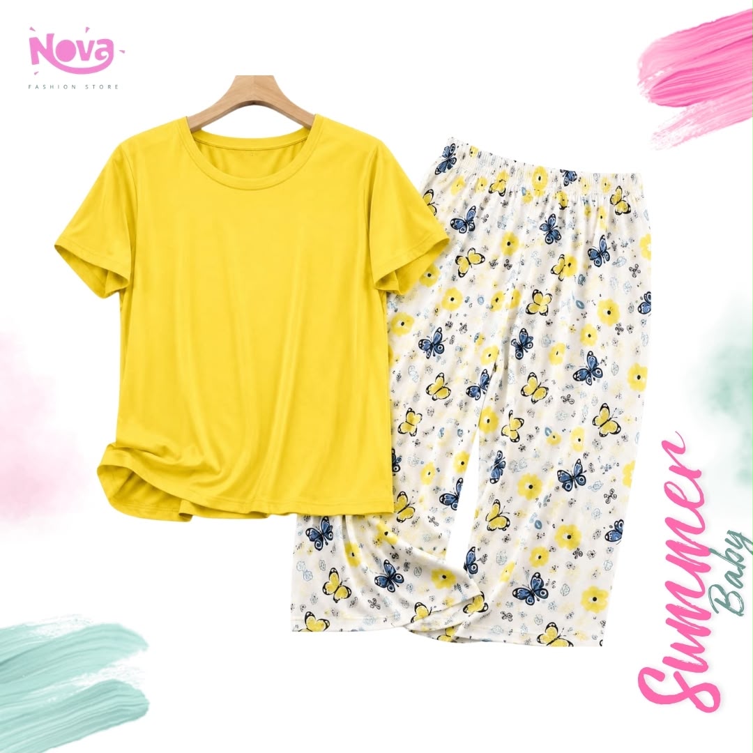 Flora pajama Yello - 003