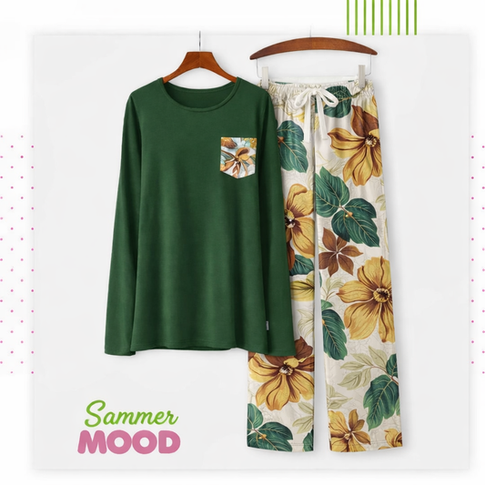 Round Pijama green 003