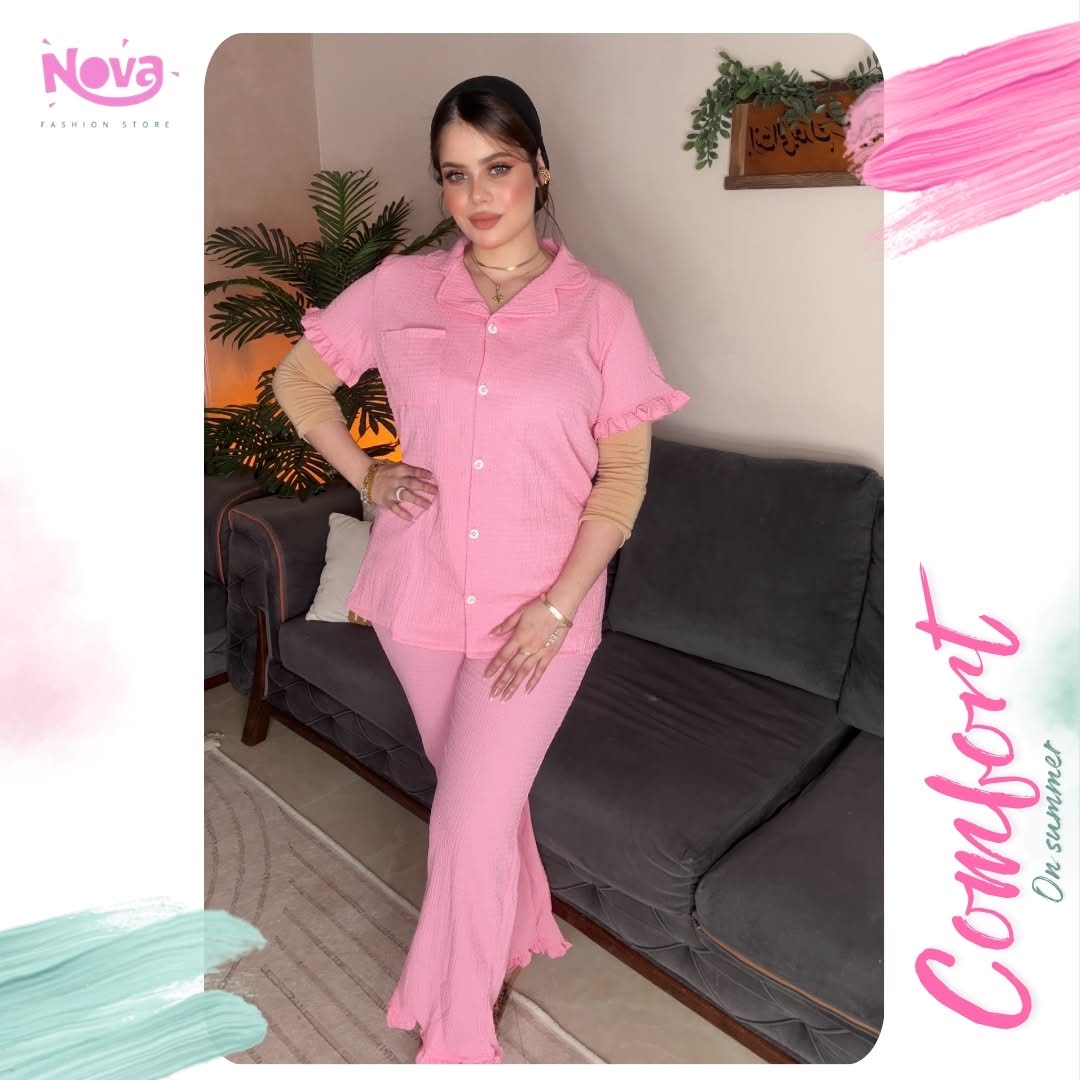 Nova- pajama set rose - 004