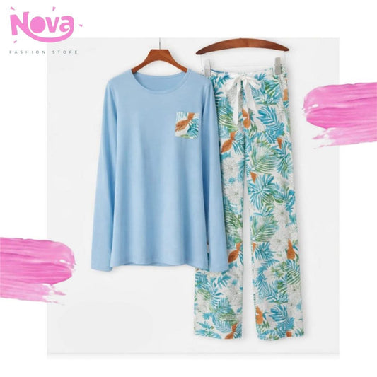 Round Pijama baby blue 002