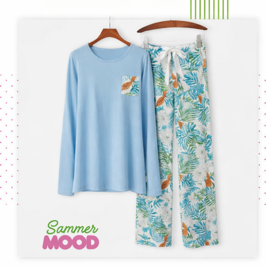 Round Pijama baby blue 002