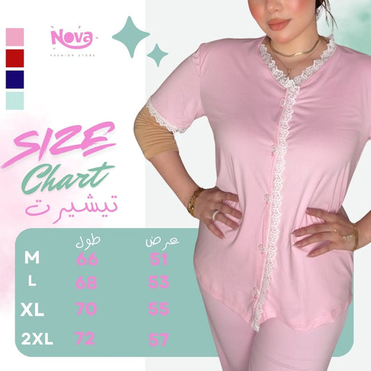 Dantel pajama rose  - 002