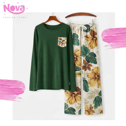 Round Pijama green 003
