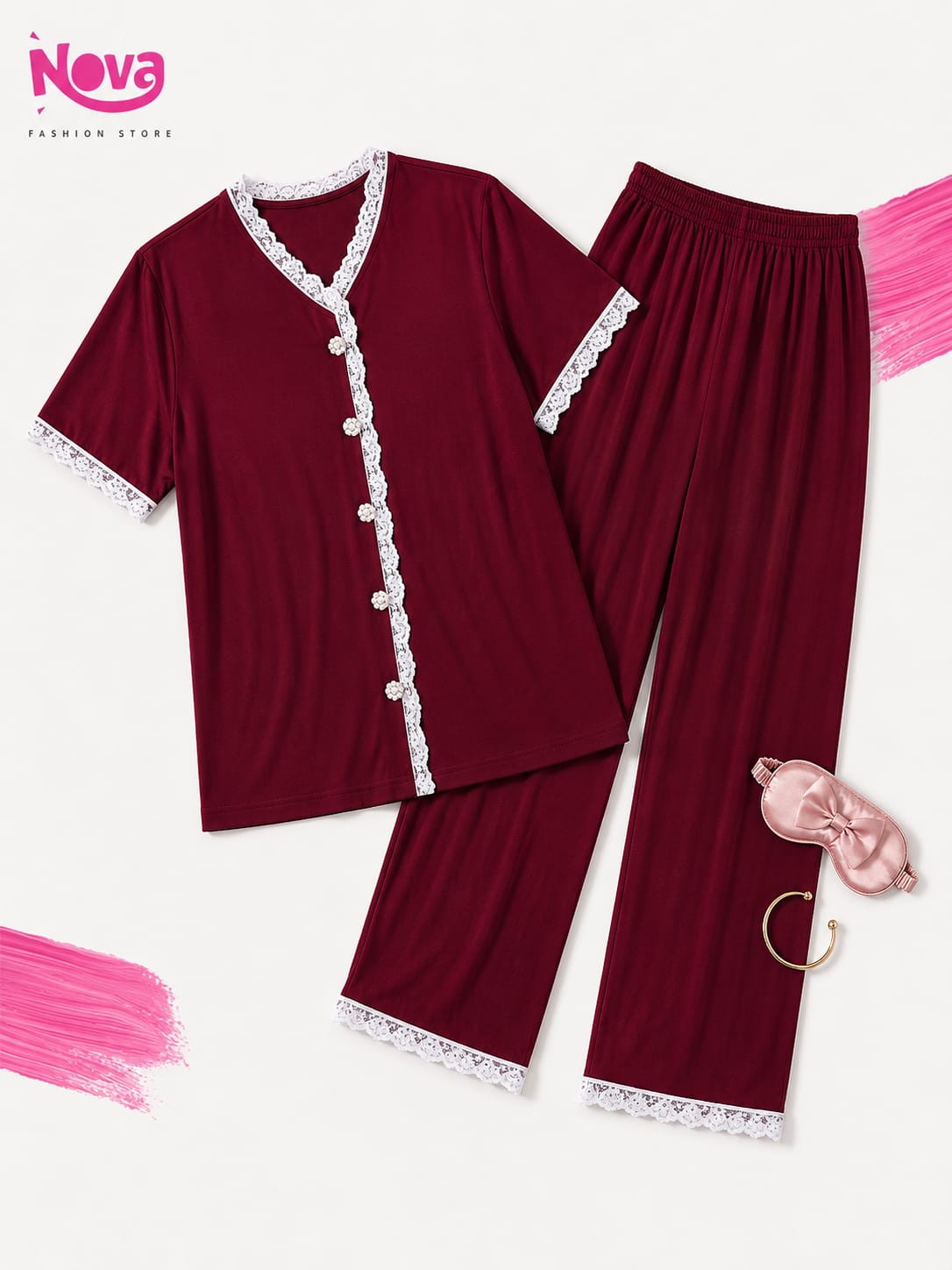 Dantel pajama nbety  - 001